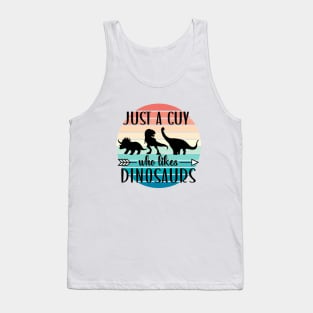 Just a guy who likes Dinosaurs 4 Tank Top